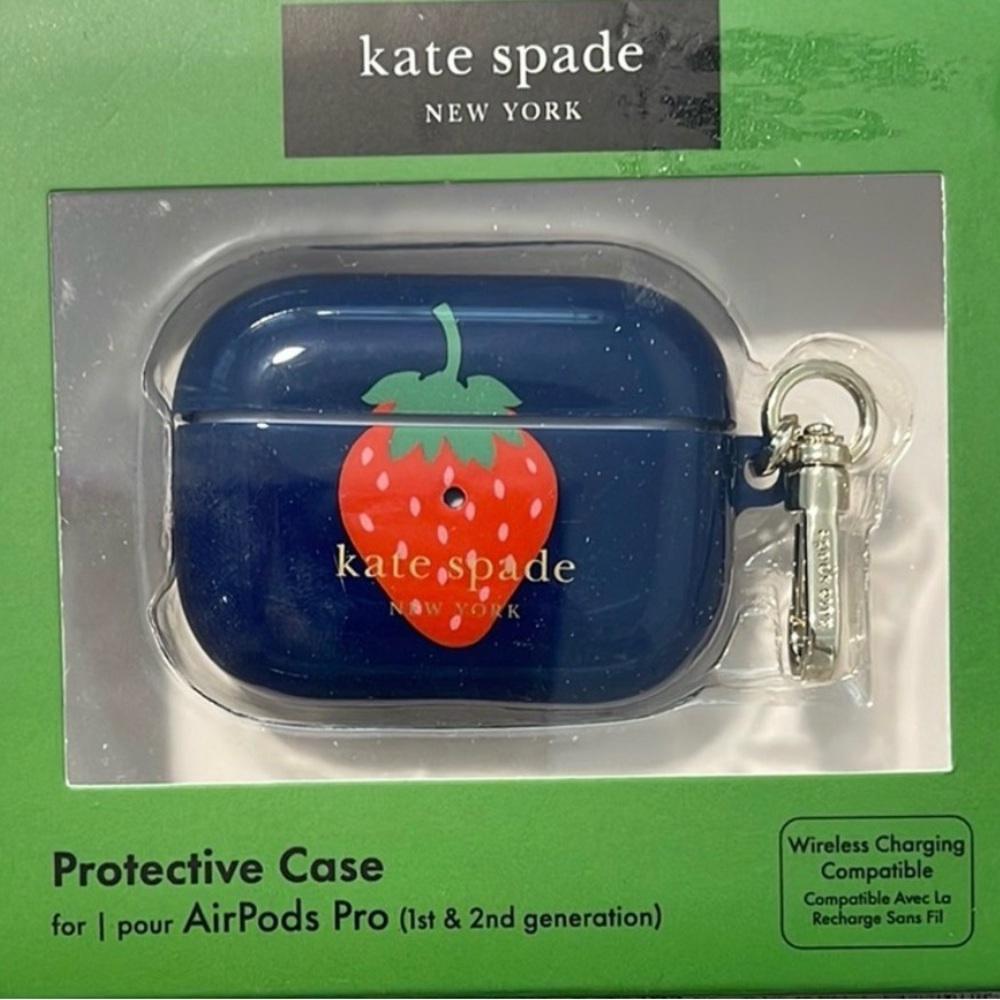 Kate Spade Navy AirPods Pro Case Strawberry Design Final Sale